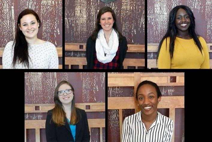  Clockwise from top left, Hailey Boone, Lauren Cashman, Alyssa Debra,  Stephanie Dolezal and Nneoma Nwankwo. 